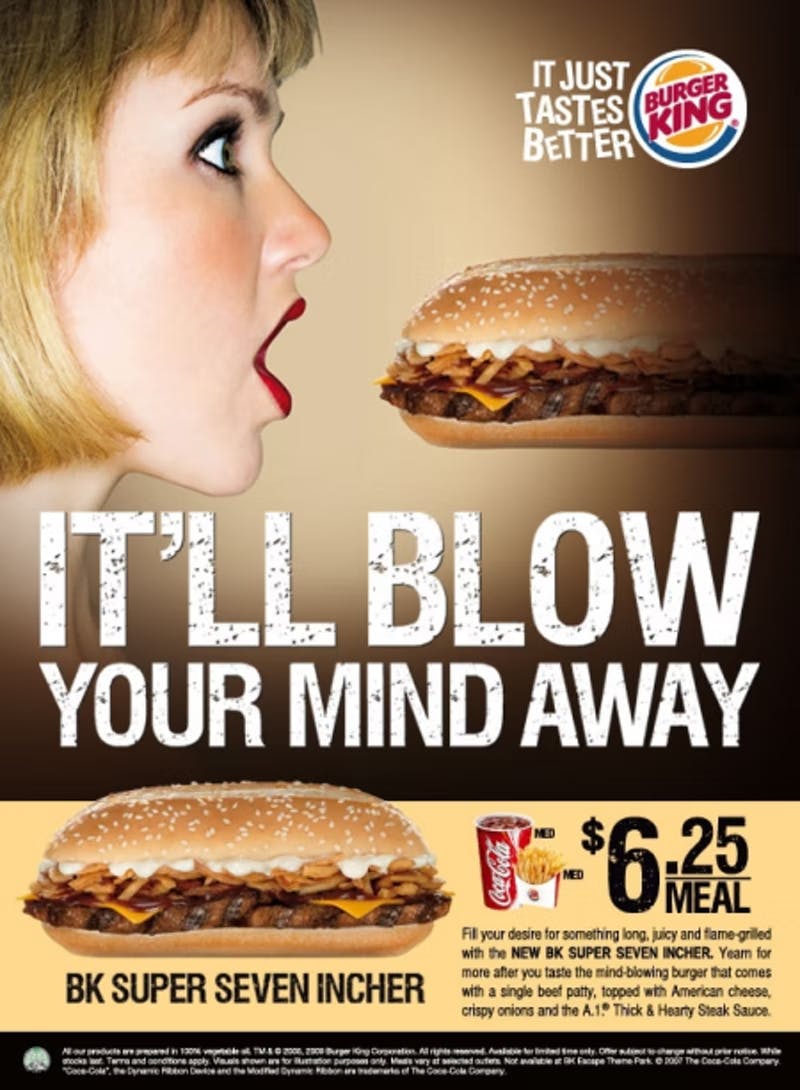 burger king ad example of Burger King Ad