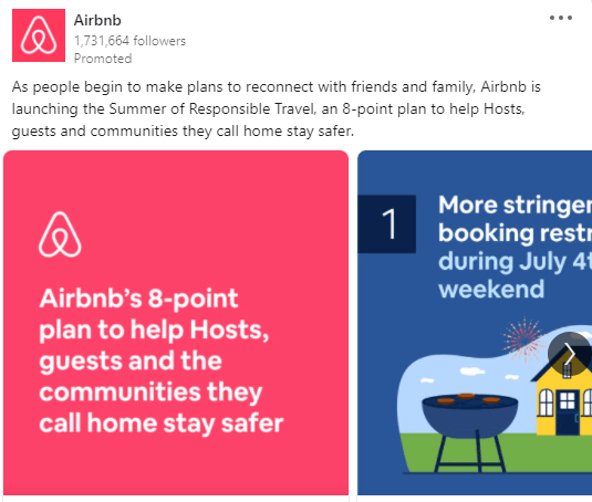 airbnb ad example of Airbnb Ad