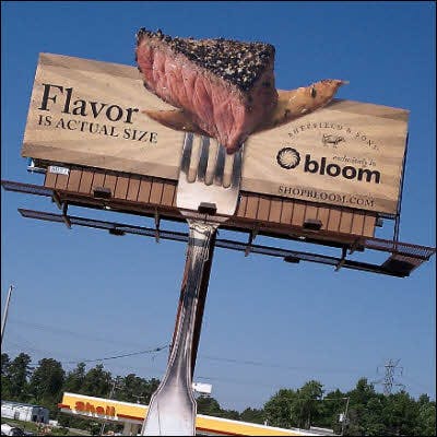 billboard ad example of Billboard
