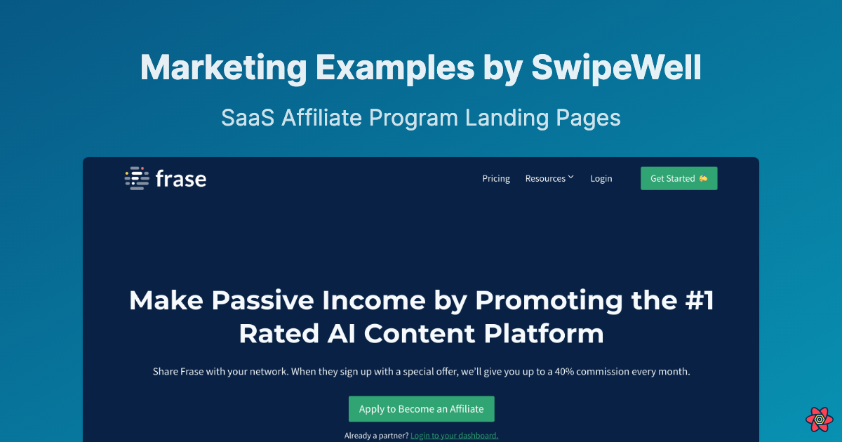 10 Best SaaS Affiliate Program Landing Pages Examples Marketing Examples